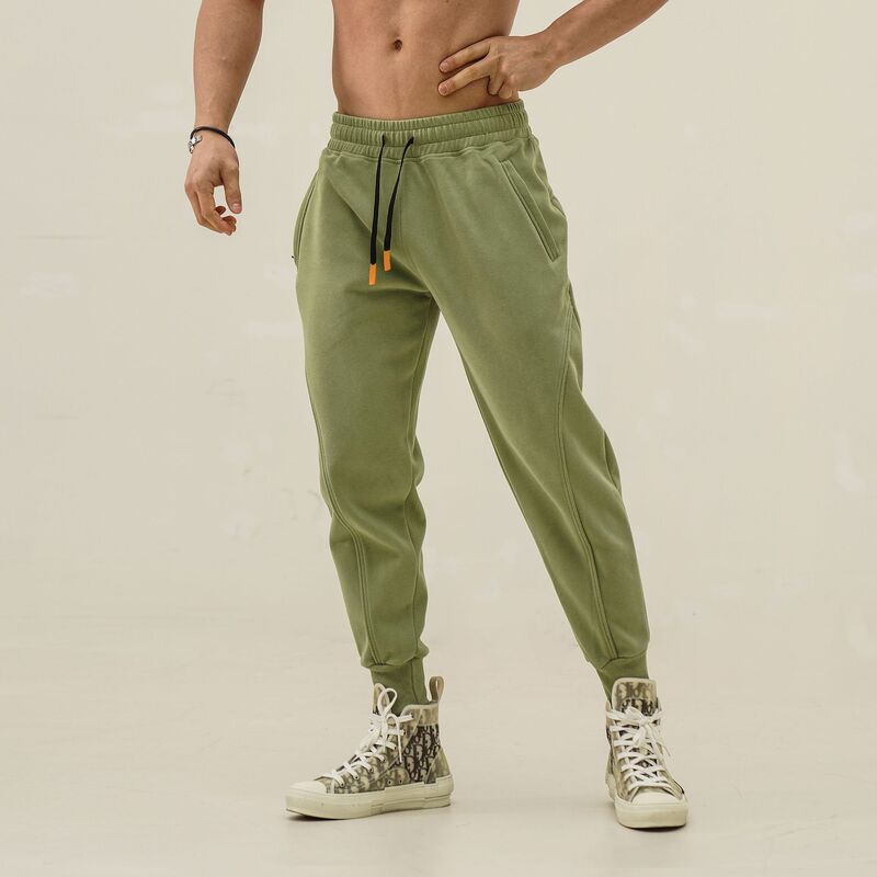 Men's Sweatpants with Cuffs, Autumn and Winter American Style, Brother Training Casual Loose Muscle Fitness Joggers with Zipper Men's Sweatpants with Cuffs, Autumn and Winter American Style, Brother Training Casual Loose Muscle Fitness Joggers with Zipper
