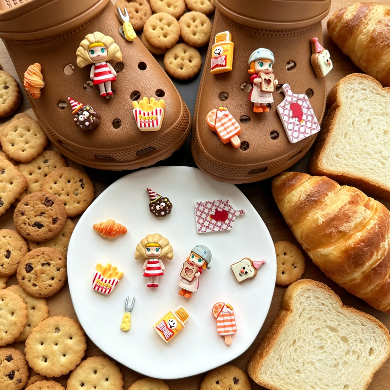 Original Crocs Shoe Accessories Pop Mart Molly Shoe Charms Toast Horn Decorations Compatible with Crocs Shoe Charms Original Crocs Shoe Accessories Pop Mart Molly Shoe Charms Toast Horn Decorations Compatible with Crocs Shoe Charms