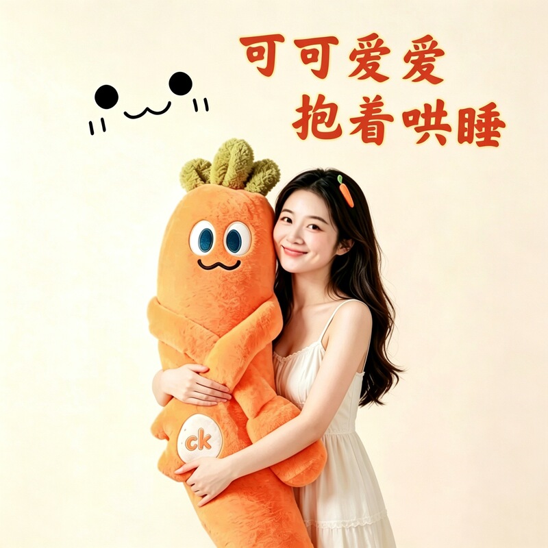 Carrot King Pregnancy Sleep Aid Patting Doll Pillow for Girls with Bluetooth Music Recording Carrot King Pregnancy Sleep Aid Patting Doll Pillow for Girls with Bluetooth Music Recording