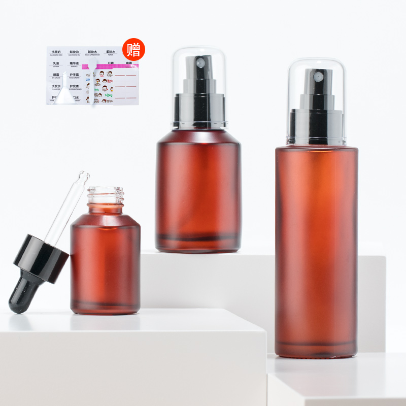 Glass spray bottle, fine mist moisturizing toner, small spray bottle, essential oil bottle, pressure bottle, dropper bottle, screw cap bottle
