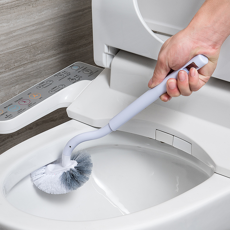 Japan AISEN HOUSEHOLD TOILET toilet brush with base washing toilet long handle No dead angle cleaning brush Sub-suit 