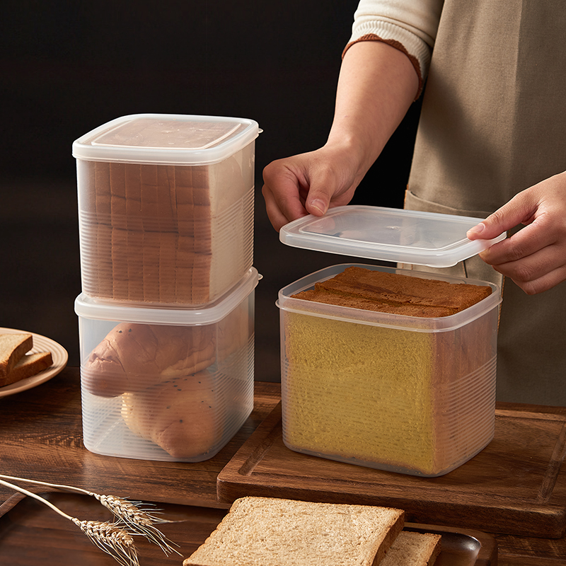 Japan imports pentagrain container box sealed dough fermentation box toast bread refrigerator refrigerator