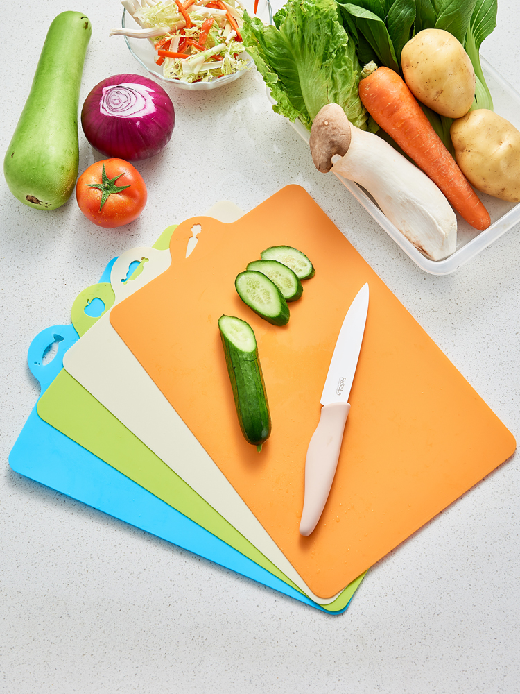 Japan imported plastic fruit cutting board mat Household thin cutting board sticky board Antibacterial mildew cutting mat chopping board