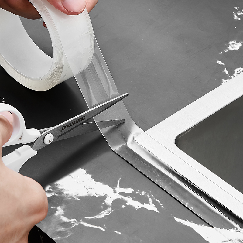Kitchen Guard Wall Corner Sealing Strip Transparent Sink Moisture-Proof Beauty Stitch Waterproof mildew-proof oil stain toilet slit adhesive tape