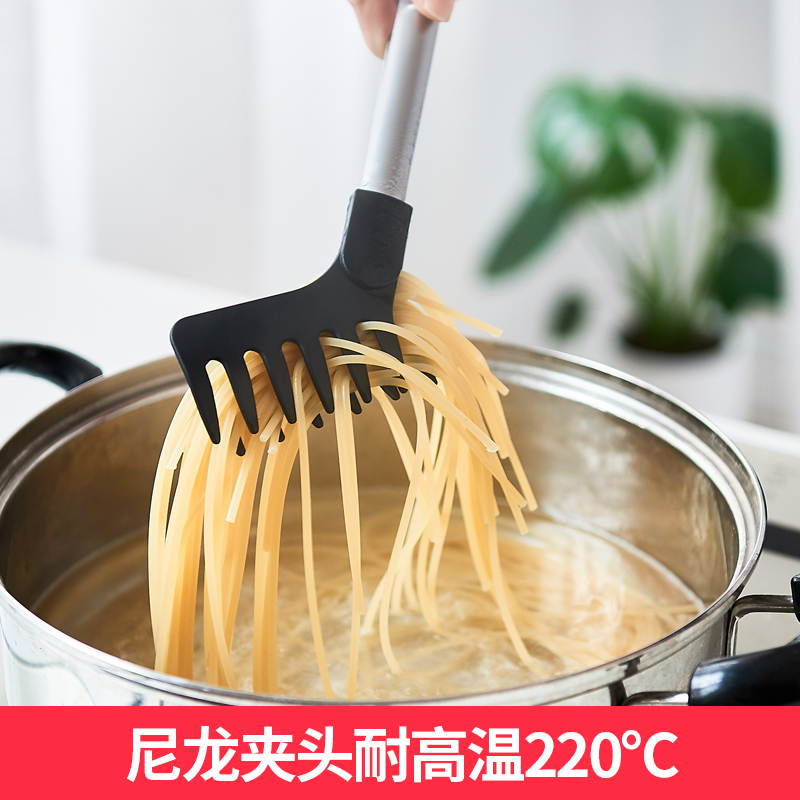 Japan imported noodle clip long handle clip noodle artifact pasta food salad clip stainless steel barbecue clip