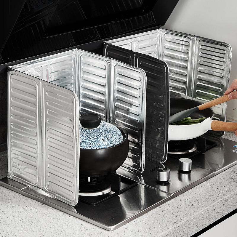 Kitchen Gas Hearth Windproof damper Grease Plate High Temperature Resistant Fried Vegetable Oil Splash Aluminum Foil Electrical Insulation thermal insulation