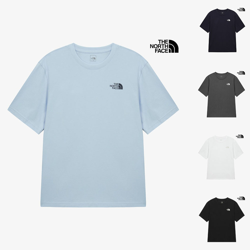 Currently, Korean Purchasing Agent Tnf North Face 26 Men's and Women's Couple's Basic Cotton Versatile Short-Sleeve T-Shirt Nt7Us03