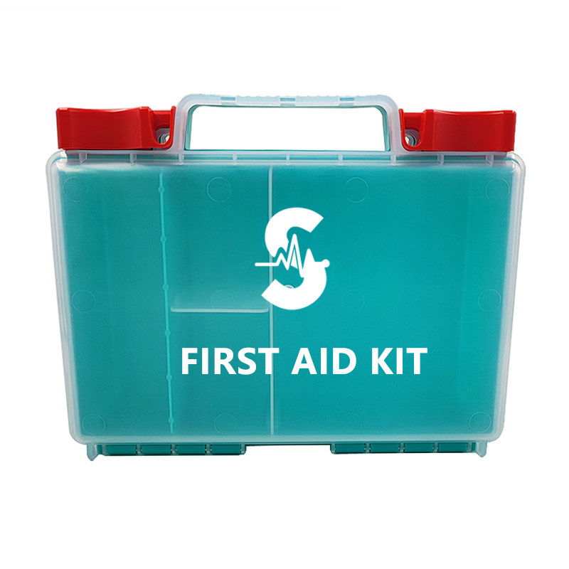 跨境中号挂墙急救箱PP材质挂墙式手提医药急救箱First aid kit