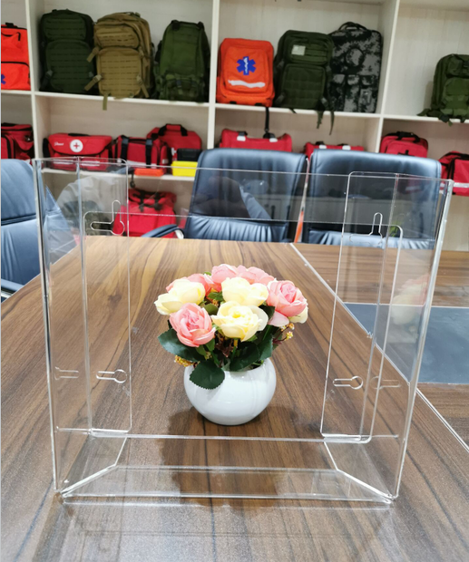 Acrylic Medical Rack Two Box Glove Distribution Rack Plastic Glove Rack Wall Mounted Acrylic Shelf