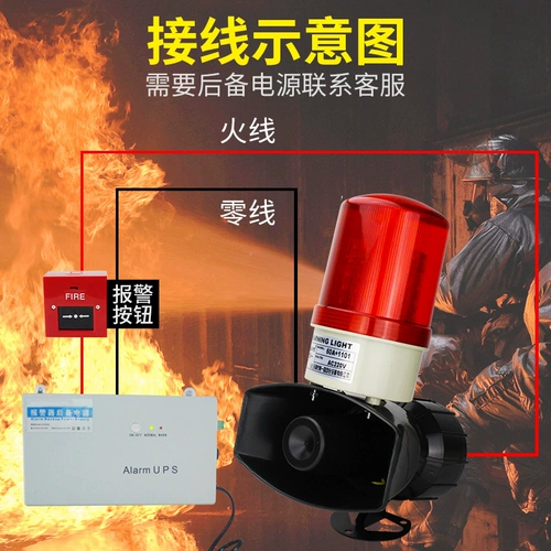 Промышленный комплект, сигнализация со светомузыкой, пожарный мигающий громкоговоритель, индикаторная лампа, 220v