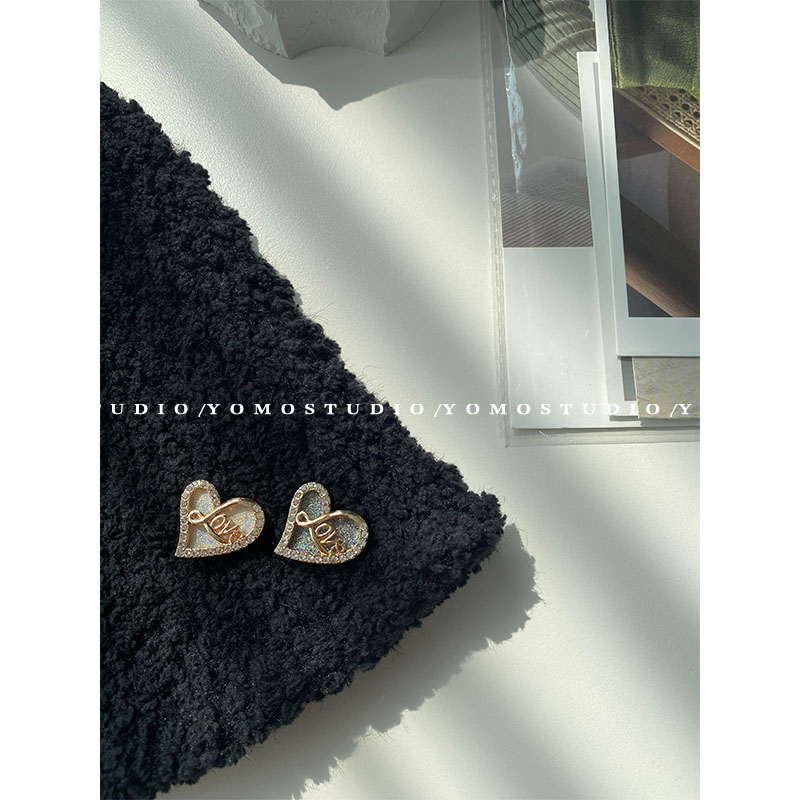 YOMOSTUDIO Xiaoxiang fashion metal button love button love button coat woolen tweed