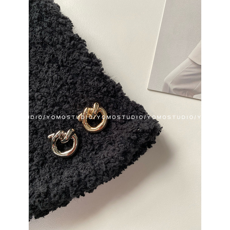 YOMOSTUDIO Frigid style metal decorative buttons loops knotted ins sweater coat suit buttons