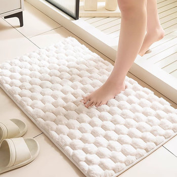 Bathroom Floor Mat, Toilet Absorbent Mat, Household Shower Room Door Non-Slip Mat, Quick-Drying Bathroom Carpet Door Mat