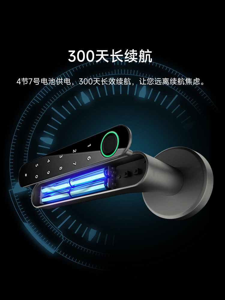 Fingerprint Lock Smart Door Lock Indoor Wooden Door Bedroom Room Office Password Lock Home Fingerprint Apartment Homestay Lock
