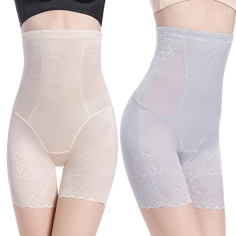 Summer thin section high-waisted strong abdomen waist waist lift hip postpartum small belly shaping body shaping underwear female large size fat mm