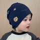Pure Cotton Baby Hat, Children's Headwrap Hat, Autumn and Winter Boys' Pullover Hat, Girls' Slouchy Hat, Infant Windproof and Warm