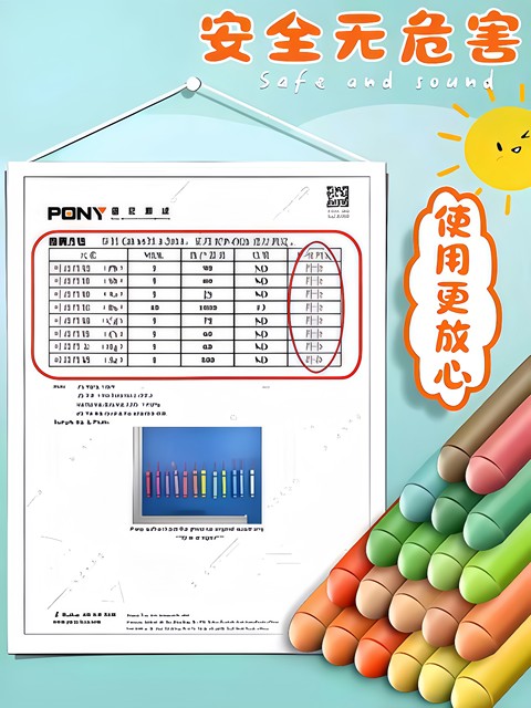 Colorful Water-Soluble Chalk, Dust-Free and Non-Staining, Suitable for Children's Blackboard Drawings, Home Use, Washable, Water-Based Solid Chalk Set