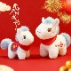Year of the Horse Mascot Plush Toy 2026 New Model Zodiac Doll New Year Gift Decoration Ornament Dh