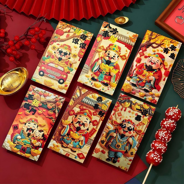 Tiktok Hot Item 2026 Year of the Horse 5D Three-Dimensional Red Envelope New Cartoon Children's Lucky Money Envelope Creative New Year Gift Bag