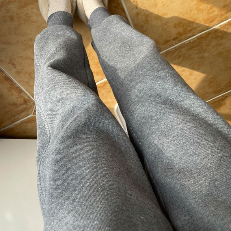 Early autumn with gray straight tube small sack trousers 2022 new loose and thin leisure beam sports pants