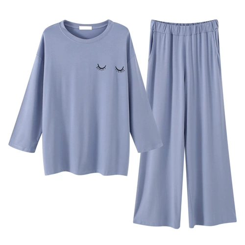 Пижама для отдыха, осенний лонгслив, комплект для школьников, простой и элегантный дизайн, свободный крой