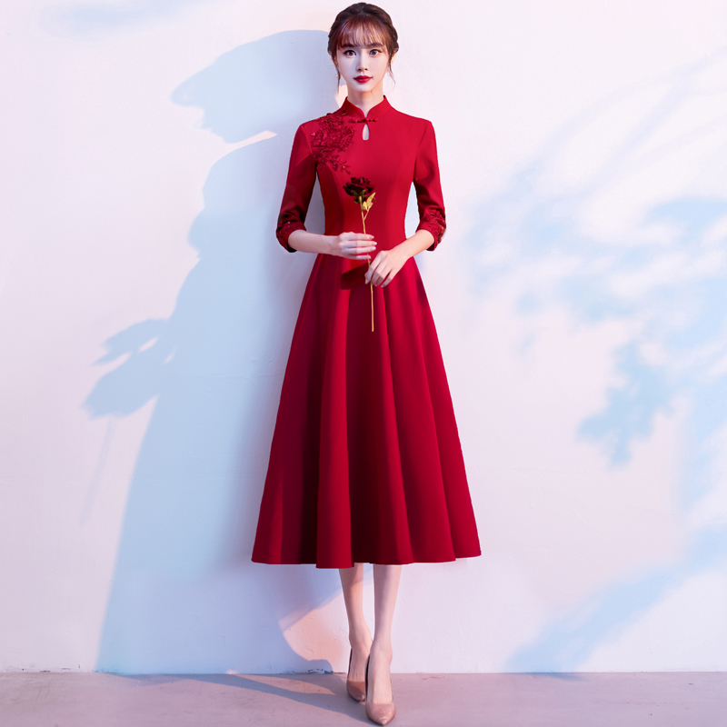  Burgundy, long, mid-length+L   - $0.79 