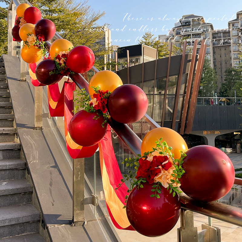 ins wind staircase handrail decoration wedding room decoration set wedding wedding creative romantic woman and man new house