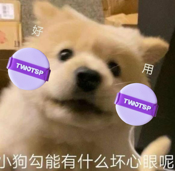 Stock Stocking Lifetime Korea TWOTSP Purple Air Cushion Powder Bashing Pan White Snow Recommend Two Pieces Of Fried Chicken Soft