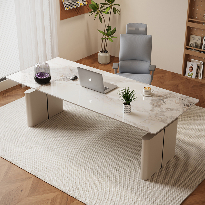 Rock Slab Electric Lift Table, High-End Office Executive Desk, Home Desk, Smart Gaming Desk, Computer Writing Desk H18