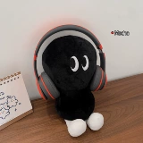 Черная милая забавная кукла, плюшевая игрушка, мультяшная подушка, Южная Корея, популярно в интернете, подарок на день рождения