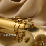 Клипсы, изысканный стиль, без проколов ушей, серебро 925 пробы, простой и элегантный дизайн