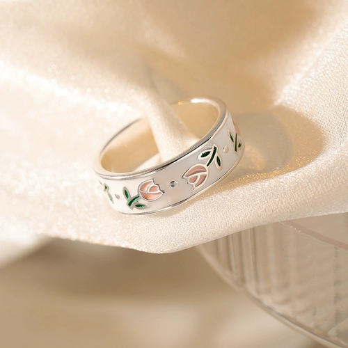 Небольшое дизайнерское модное кольцо, изысканный стиль, серебро 925 пробы