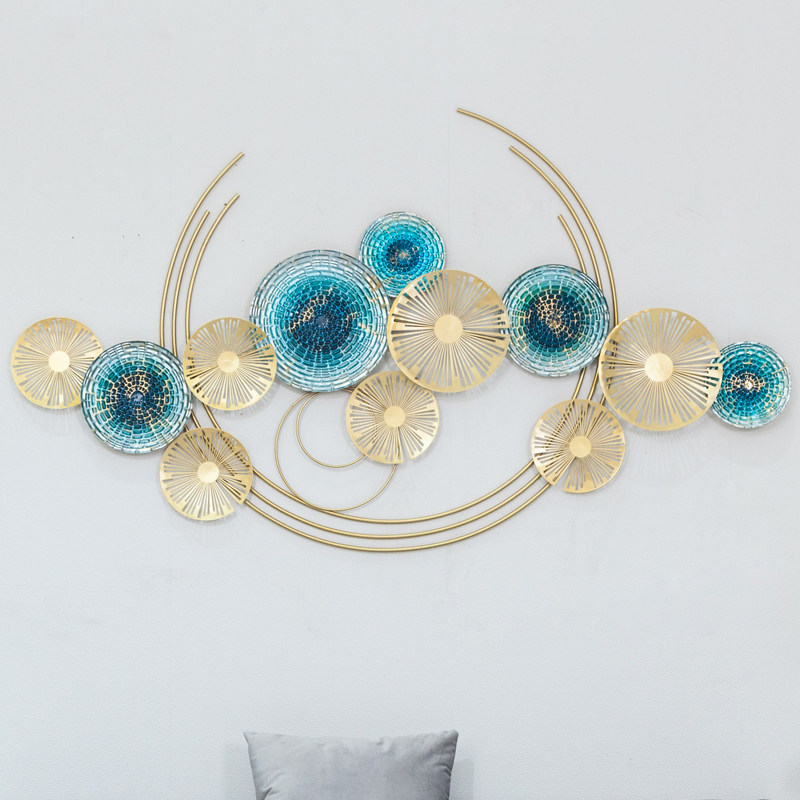 Light luxury wall hanging living room sofa background wall pendant modern bedroom room wall decoration wall decoration metal wall decoration