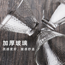 Japanese hammered glass Tea cup Gold crystal transparent heat-resistant Teacup Kung Fu Tea with personal small teacup