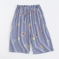 Nhật Bản và Hàn Quốc Quần cotton pyjama nữ quần short mùa hè mỏng phần nhân tạo cotton nhà quần cotton lụa đồ ngủ rộng kích thước lớn có thể được mặc - Quần tây quần áo thể thao nam