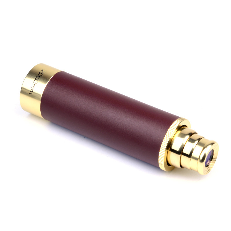 Outdoor Pirate Single Cylinder Telescope Telescopic Focusing Pure Copper High Fold High Definition Microlight Night Vision Adult Children Portable