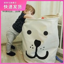 Rag doll storage artifact doll storage bag basket bucket dirty clothes children plush toy storage artifact extra large