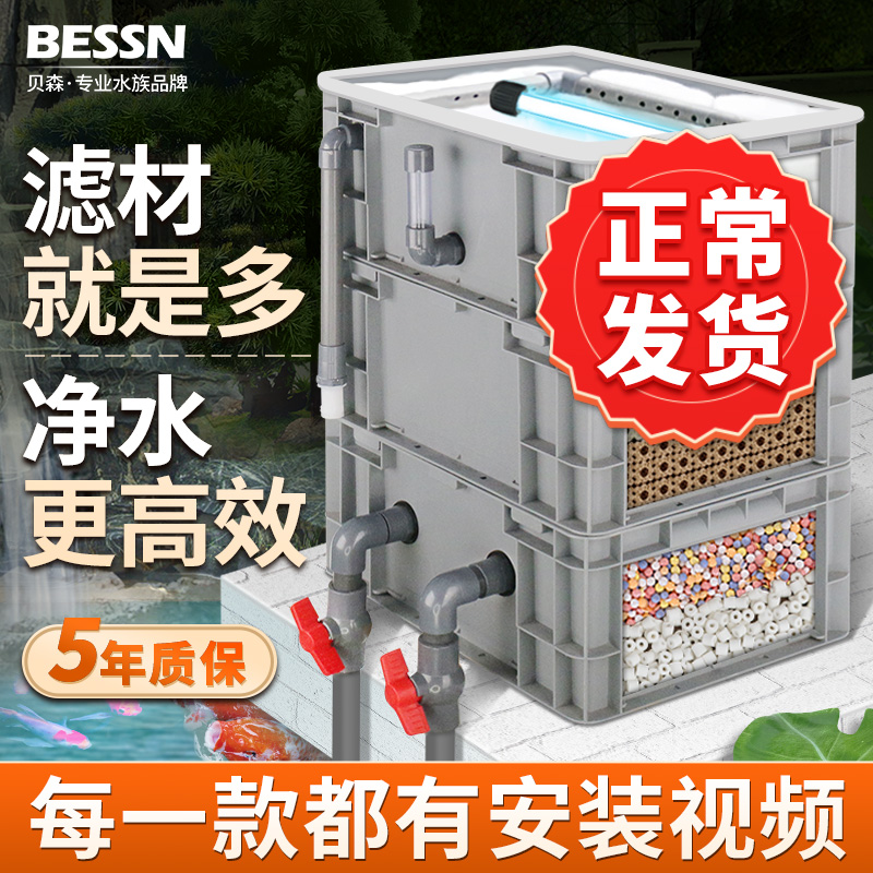 Turnover box filter box fish tank filter drip box upper filter box external fish pond water circulation system diy