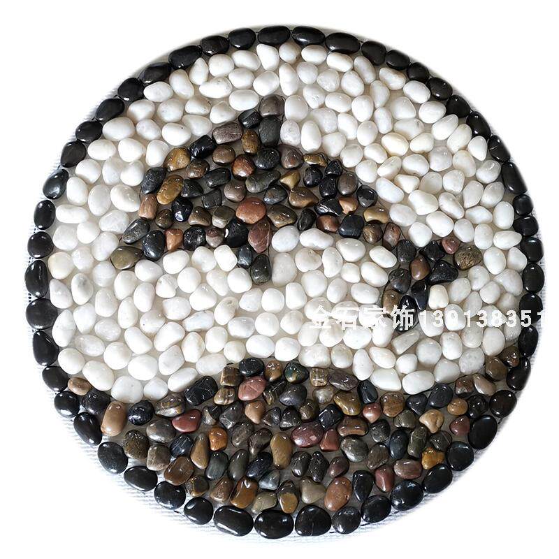 Pebble Mosaic Floor Tile Lawn Brick Garden Pebble Garden Pebble Parquet Stone Subsoil Road Decoration 60cm