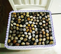Natural Rain Flower Stone Pebble Massage Cushion Office Massage Cushion Foot Massage Cushion Portable Stone Road