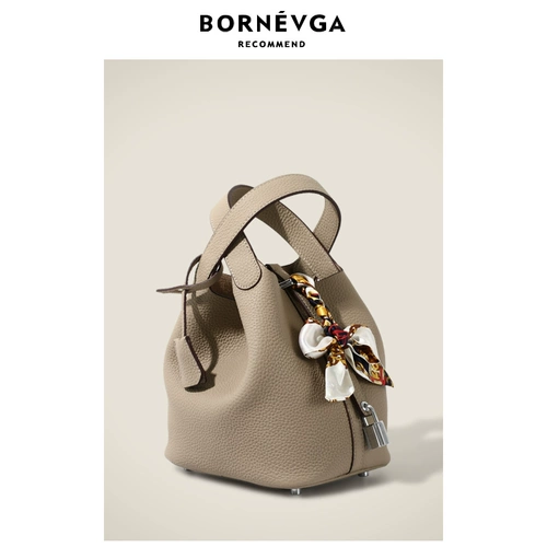 Корзина, кожаная сумка через плечо, из натуральной кожи, коллекция 2023