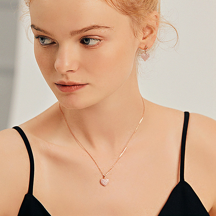 中国白银旗下品牌 SISI 一心一意 925银耳环 天猫优惠券折后￥69包邮（￥199-130）项链+吊坠可选