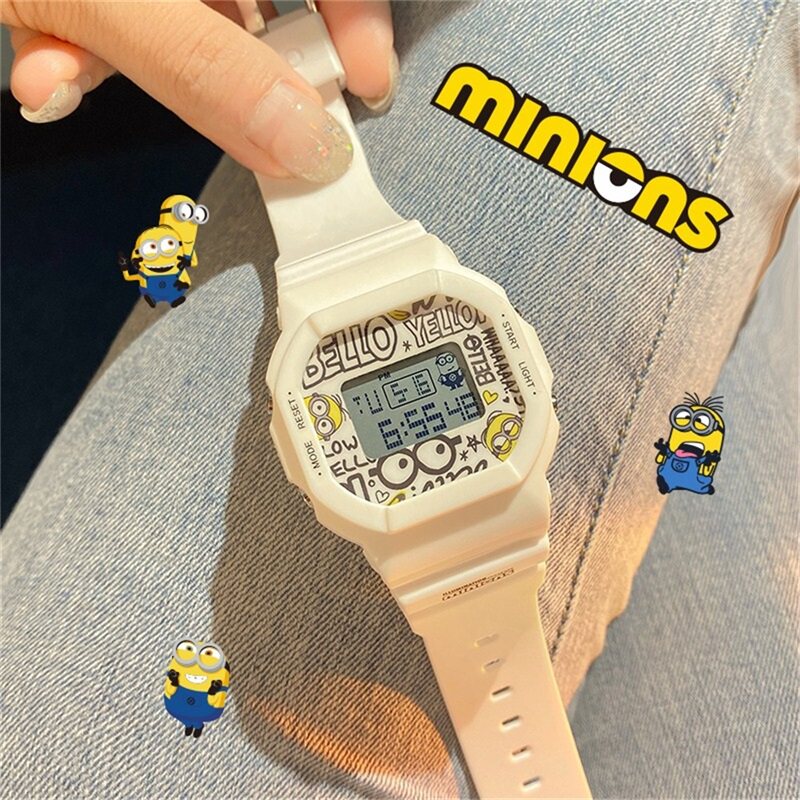 (small yellowman's joint) Watch Woman Junior High School High School Student Girl Small Square Motion Tide Electronic Watches