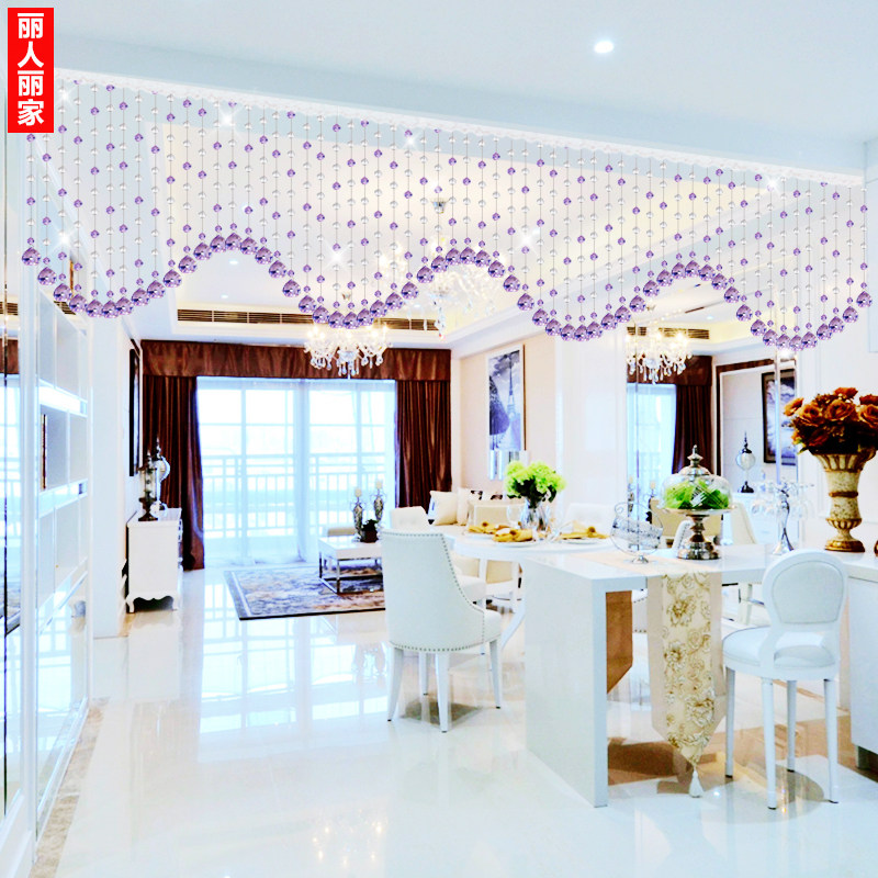 Bead Curtain Crystal Partition Curtain door curtain bead hanging curtain hanging curtain Living room Xuanguan Internet Red 2021 New free of punch