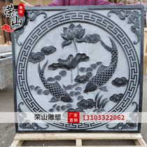 Stone Sculpture Relief Ground Carved Wall Background Wall Forcarved Character Carved Patio Courtyard Antique Grand Marble Fresco Green Stone Floor Tiles