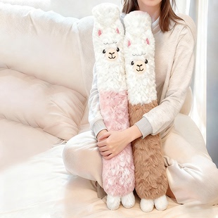 三七坊长条热水袋加厚防爆暖床被窝神器