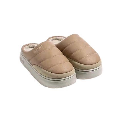 朴西棉拖男女防水加绒保暖秋冬季厚底外穿2025新款居家室内毛毛鞋