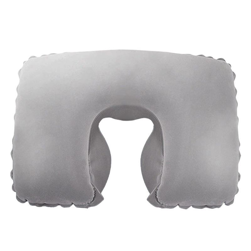 Inflatable travel portable planting U-shaped pillow pure color to protect cervical vertebrae improved nap quality U-type pillow