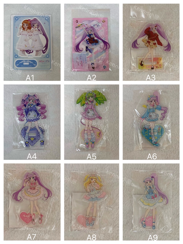 Japanese Version of Wonderful Paradise Idol Activity Stand Figures: Chizuna Lala, Chizuna, Yumekawa Yui, Fururu, Oka Aki