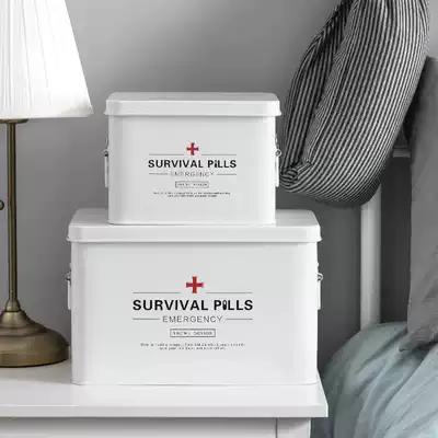 Household medicine box Household small medicine box Multi-layer large-size large-capacity finishing first aid box storage medical box